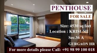 Penthouse for Sale Krisumi Gurgaon