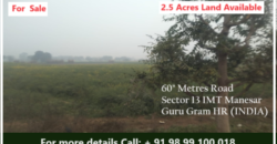 Land for Sale on 60 “meters wide road Manesar