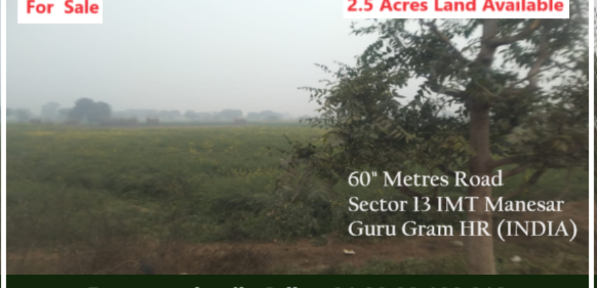 Land for Sale on 60 “meters wide road Manesar