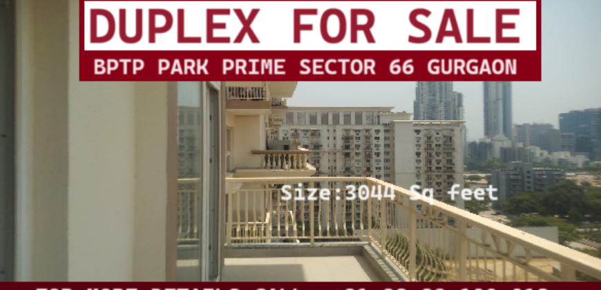 Duplex for Sale BPTP Park Prime Sector 66 Gurgaon