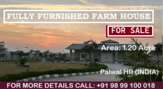 Fully Furnished Farm House for Sale Palwal