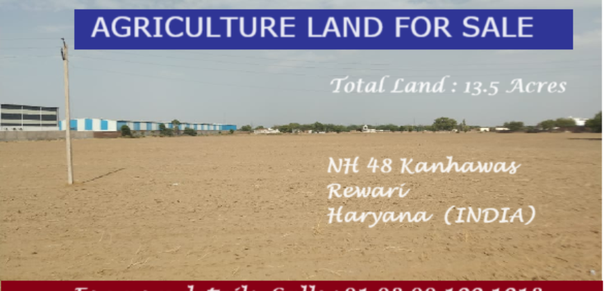 Agriculture Land for Sale Kanhawas NH 48 Rewari