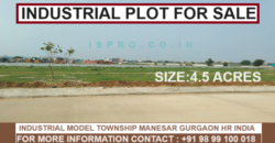 Industrial Plot (4.5 Acres) for sale Manesar