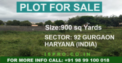 PLOT FOR SALE SEC. 92 GURGAON