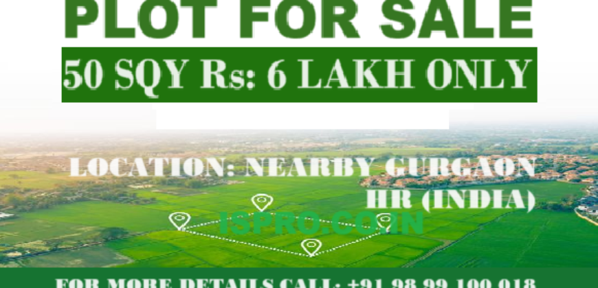 PLOT FOR SALE SOHNA GURGAON