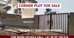 CORNER PLOT FOR SALE SEC.57 GURUGRAM