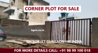 CORNER PLOT FOR SALE SEC.57 GURUGRAM