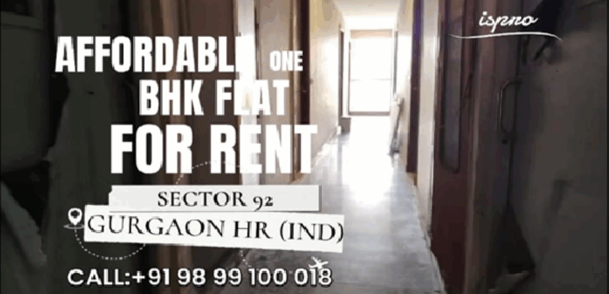 AFFORDABLE ONE BHK FALAT ON RENT GURGAON