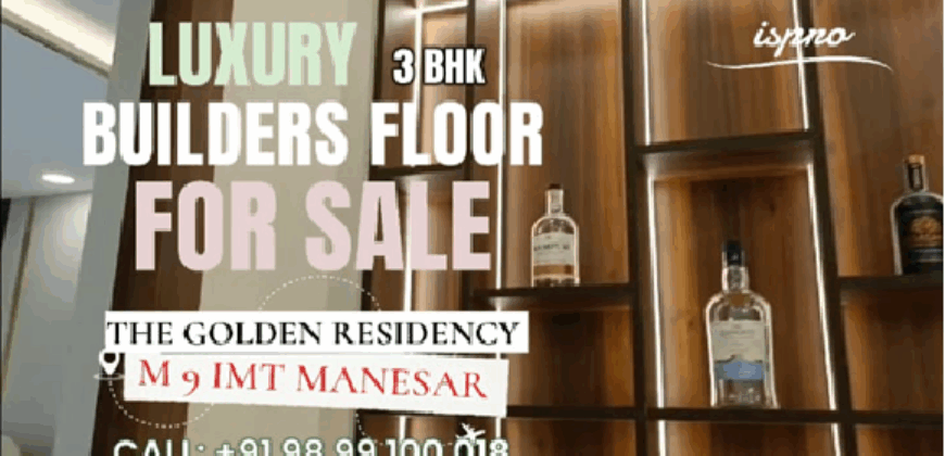 LOW RISE LUXURY FLOOR FOR SALE IMT MANESAR