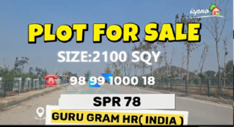 PLOT FOR SALE SPR 78 GURGAON