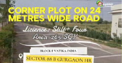 CORNER PLOT ON 24 METRES WIDE ROAD GGN