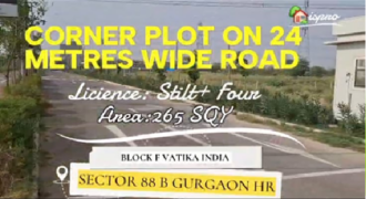 CORNER PLOT ON 24 METRES WIDE ROAD GGN